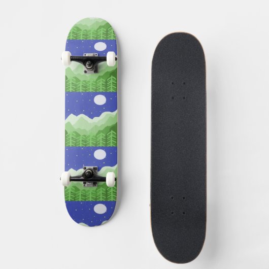 Prachtige landschapsschilderkunst persoonlijk skateboard (Voorkant)