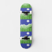 Prachtige landschapsschilderkunst persoonlijk skateboard (Voorkant)