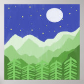 Prachtige landschapsschilderkunst poster (Voorkant)