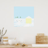 Prachtige landschapsschilderkunst poster (Keuken)