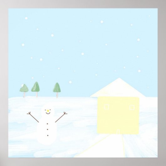 Prachtige landschapsschilderkunst poster (Voorkant)