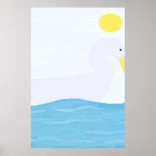 Prachtige landschapsschilderkunst poster