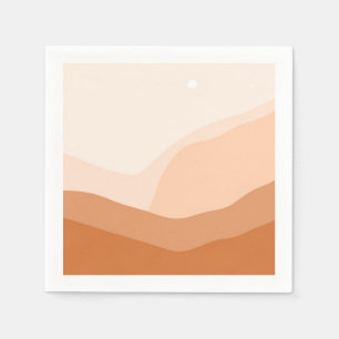 Prachtige landschapsschilderkunst servet