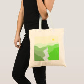 Prachtige landschapsschilderkunst tote bag (Voorkant (product))