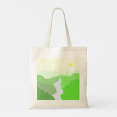 Prachtige landschapsschilderkunst tote bag (Achterkant)