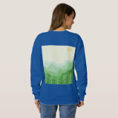 Prachtige landschapsschilderkunst trui (Achterkant volledig)