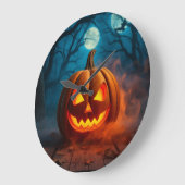 Prachtige Lava-Glow Pompoen Halloween Klok (Hoek)