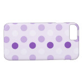 Prachtige lavendel polka dots Case-Mate iPhone case (Achterkant (Horizontaal))