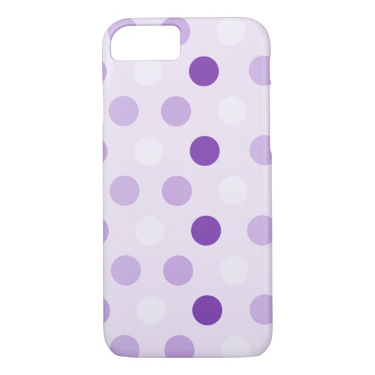 Prachtige lavendel polka dots Case-Mate iPhone case (Achterkant)