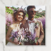 Prachtige Lavendel wijngaard | Foto Dank u Bedankjes Labels (Achterkant)