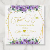 Prachtige Lavendel wijngaard | Foto Dank u Bedankjes Labels (Voorkant)