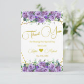 Prachtige Lavendel wijngaard | Foto Dank u Bedankkaart (Staand voorkant)