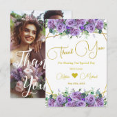 Prachtige Lavendel wijngaard | Foto Dank u Bedankkaart (Voorkant / Achterkant)