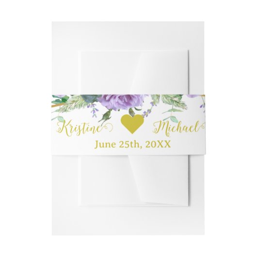 Prachtige Lavendel Wijngaard | Foto Dank u Uitnodigingen Wikkel (Voorkant Voorbeeld)