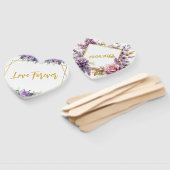 Prachtige Lavendel wijngaard foto Handwaaier (Niet-gemonteerd)