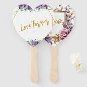 Prachtige Lavendel wijngaard foto Handwaaier (Voorkant en achterkant)