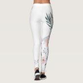 Prachtige lavendelbloemen leggings (Achterkant)