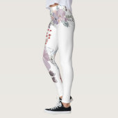 Prachtige lavendelbloemen leggings (Links)