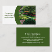 Prachtige Lawn Photo II Landscaping Visitekaartje (Voorkant / Achterkant)