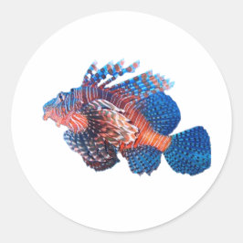 Prachtige Leeuwvis Sticker - Exotische Zee Lepu Fi