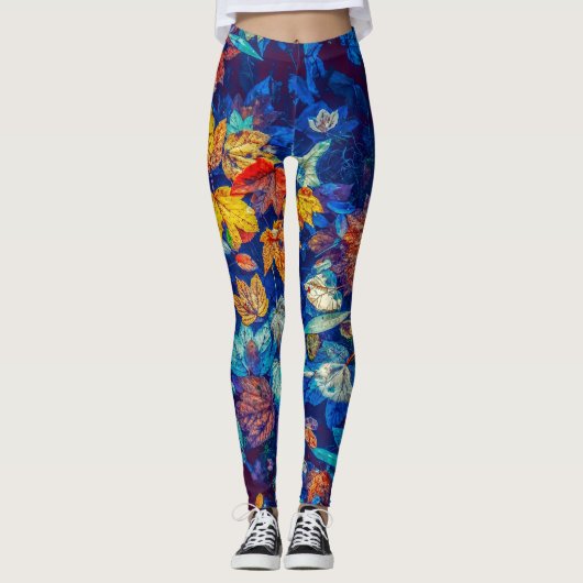 Prachtige Leggings met een bloementhema (Voorkant)