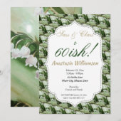 PRACHTIGE LELIE VAN DE VALLEI BLOEM UITNODIGING (Voorkant / Achterkant)