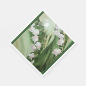 PRACHTIGE LELIE VAN DE VALLEI MONOGRAMMED SERVET (Hoek)