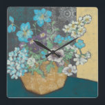 Prachtige lente I Vierkante Klok<br><div class="desc">Floral</div>