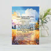 Prachtige lente land prairie verjaardagsfeestje kaart (Staand voorkant)