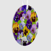Prachtige lente pansies ornament (voorkant)