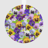 Prachtige lente pansies ornament (achterkant)