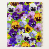 Prachtige lente pansies planner (Achterkant)