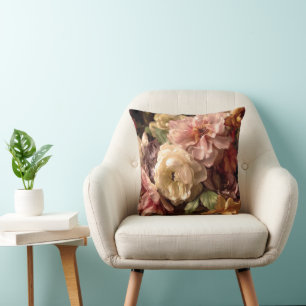 Prachtige lente pioenrozen vintage boeket kussen