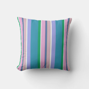 Prachtige lentepastel Stripes Pillow Kussen