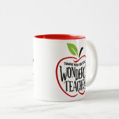 Prachtige leraar tweekleurige koffiemok (Voorkant rechts)