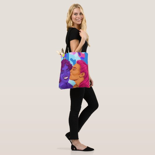 Prachtige lesbische vrouwen Pride grafische kunst Tote Bag (Op model)