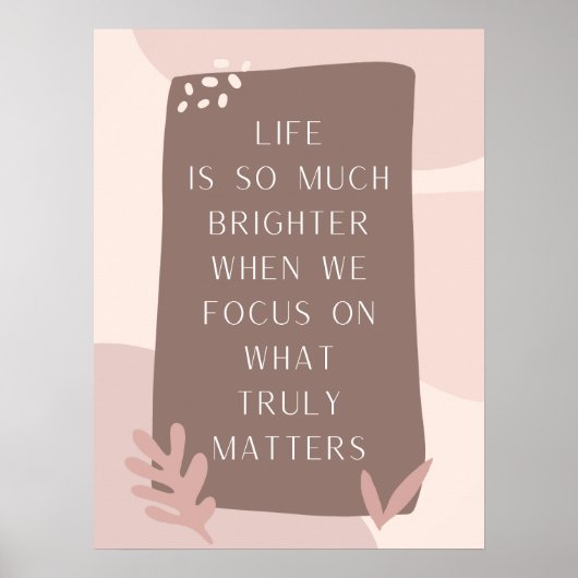 Prachtige levensstandaard in Boho Style Poster (Voorkant)