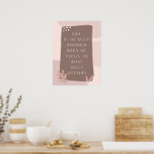 Prachtige levensstandaard in Boho Style Poster (Keuken)