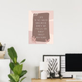 Prachtige levensstandaard in Boho Style Poster (Thuiskantoor)