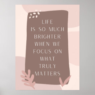 Prachtige levensstandaard in Boho Style Poster
