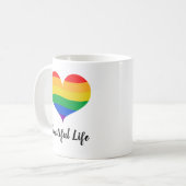 Prachtige LGBTQ Pride Koffiemok (Voorkant links)
