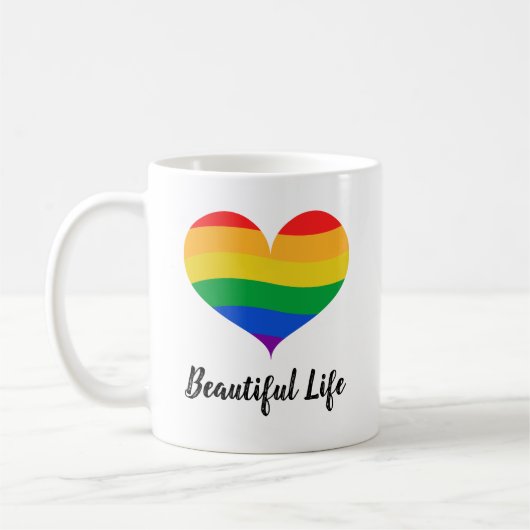 Prachtige LGBTQ Pride Koffiemok (Links)