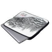 Prachtige Libanon stad Bsharri Al Arz Berg Laptop Sleeve (Voorkant onderkant)