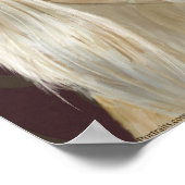 Prachtige lichtvaarder voor Saluki Dog op bruine a Poster (Hoek)