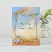 Prachtige, liefdevolle zestien, uitnodiging van de (Staand voorkant)