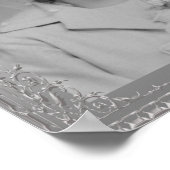 Prachtige lijst met zilveren rand, aangepast poste poster (Hoek)