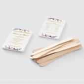 Prachtige Lila en Lavendel Wijngaard Handwaaier (Niet-gemonteerd)