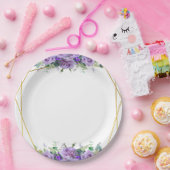 Prachtige lila en Lavendel Wijngaard Papieren Bordje (Feest)