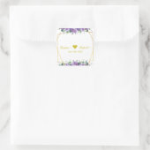 Prachtige Lila en Lavendel Wijngaard Vierkante Sticker (Tas)