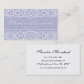 Prachtige Lila schoonheidsconsultant Visitekaartje (Voorkant / Achterkant)